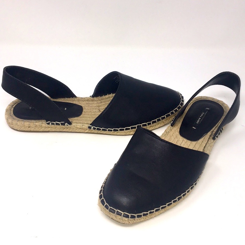Zara Basic Flat Sling Back Espadrilles - image 1